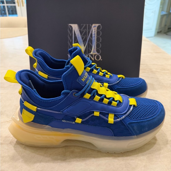 Mazino Titanium-052 Sneakers Royal Blue YellowMen’s Size 12New in Box
